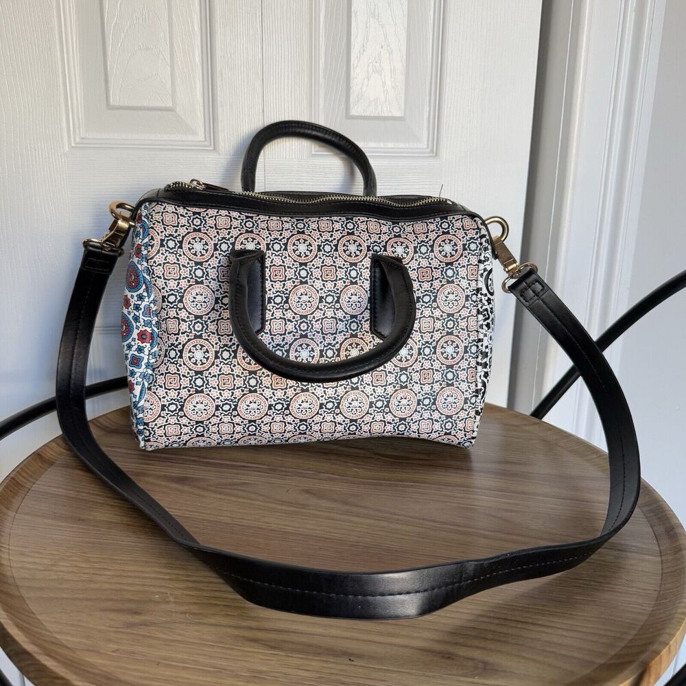 FAUX LEATHER TOPSHOP BOWLING BAG FLORAL - Picture 6 of 16